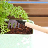 3-Piece Mini Wood and Metal Gardening Tool Set - TumTum