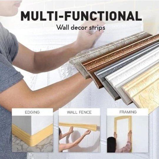 3D Wall Edging – Self Adhesive Environmental Protection 3D Wall Edging Strip - TumTum