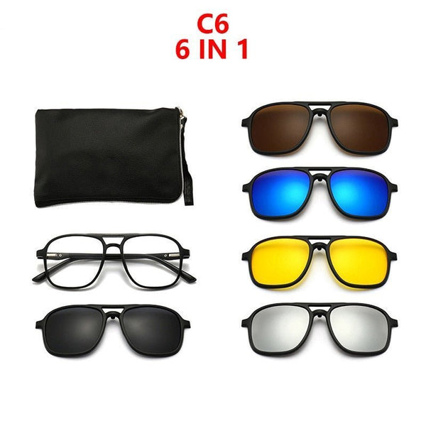 6 IN 1 POLARIZED SUNGLASSES - TumTum