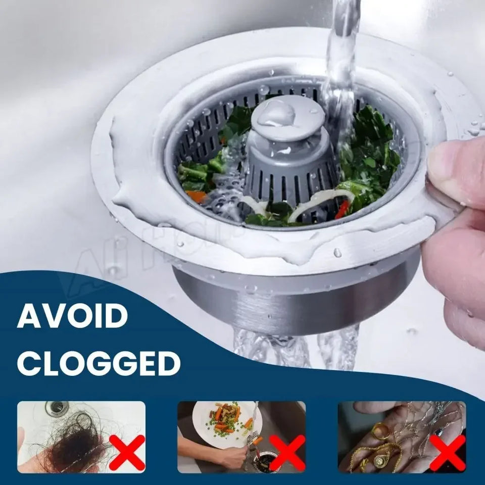 3-in-1 Kitchen Sink Strainer