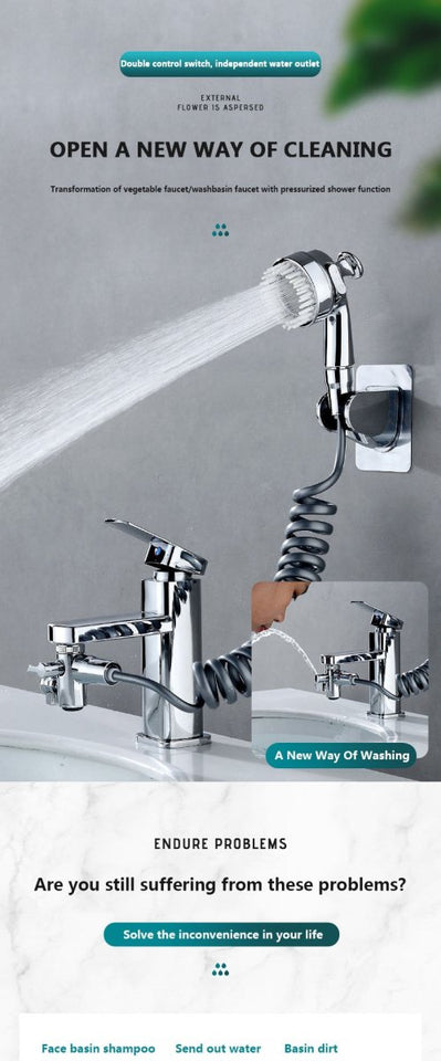 ALL-IN-ONE EASY CLEAN ADJUSTABLE BATHROOM SET - TumTum