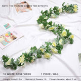 Faux Silk Rose Flower Ivy Vine Garland - TumTum