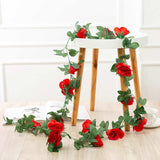 Faux Silk Rose Flower Ivy Vine Garland - TumTum