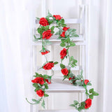 Faux Silk Rose Flower Ivy Vine Garland - TumTum