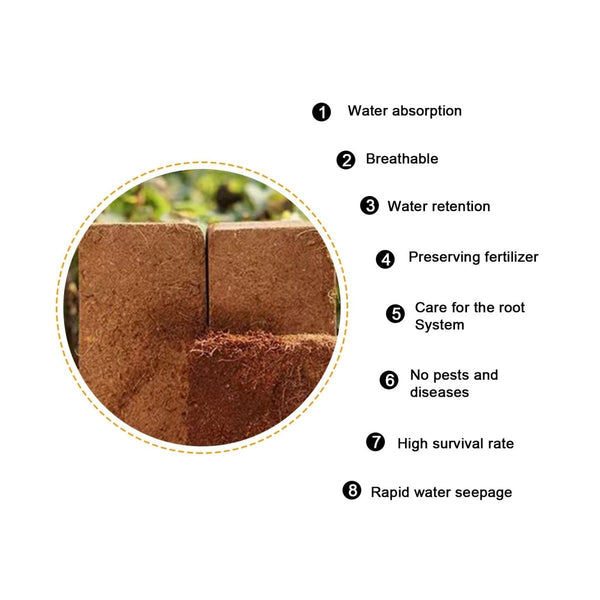 New 9L Coco Coir Brick Compressed Soil - TumTum