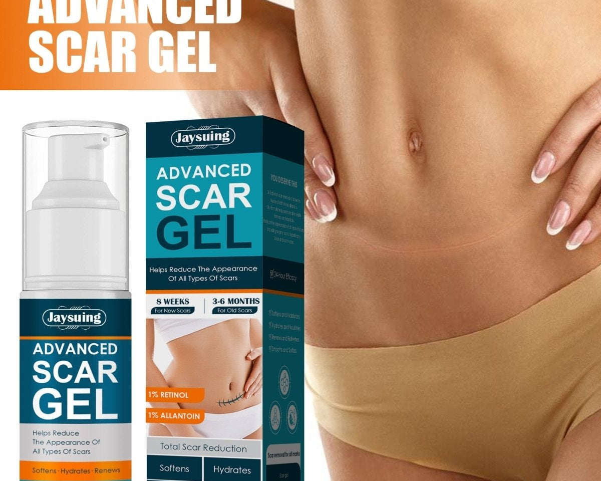 ScarAway®100% Advanced Scar Gel, C-Section Scars, Tummy Tuck, Old Scars, Keloids, Stretch Marks, Burn Scars - TumTum