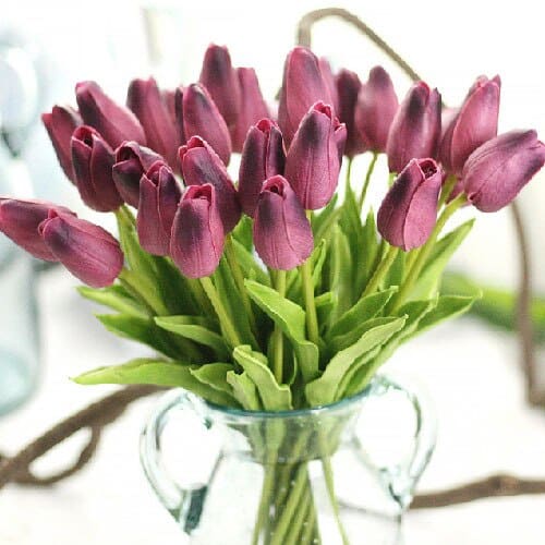 Spring Fresh Faux Silk Tulip Bouquet - TumTum