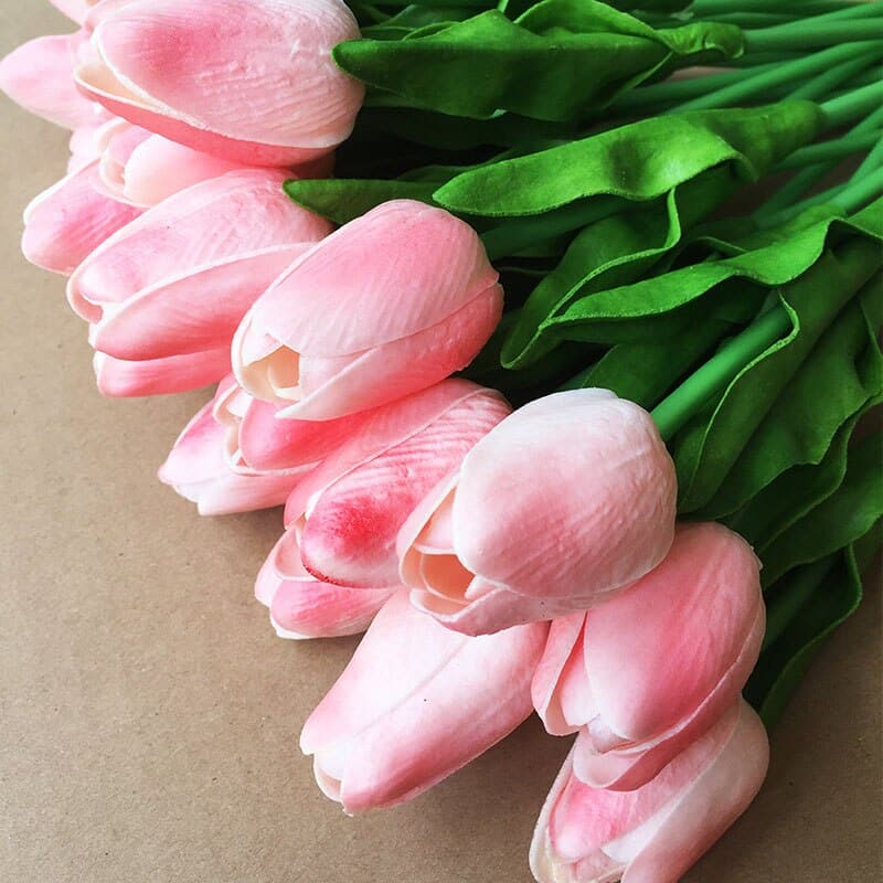 Spring Fresh Faux Silk Tulip Bouquet - TumTum