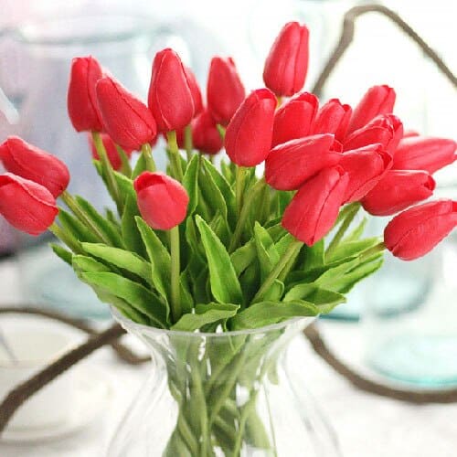 Spring Fresh Faux Silk Tulip Bouquet - TumTum