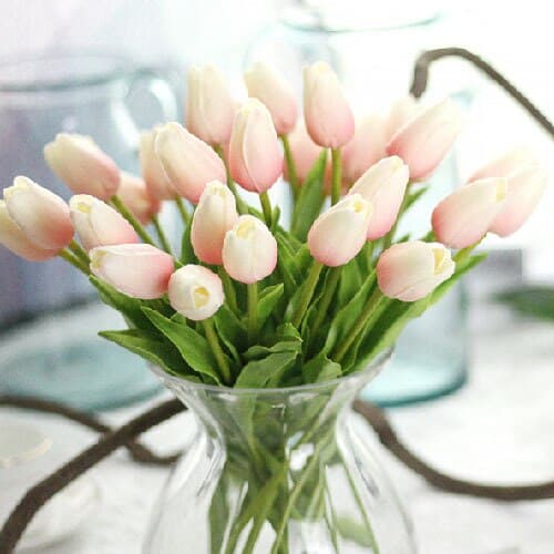 Spring Fresh Faux Silk Tulip Bouquet - TumTum