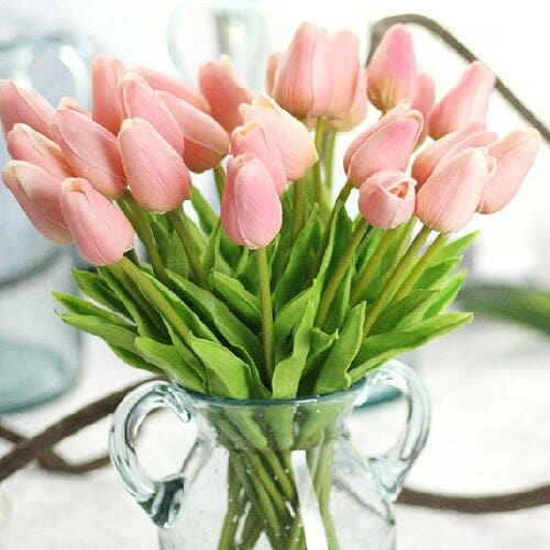 Spring Fresh Faux Silk Tulip Bouquet - TumTum