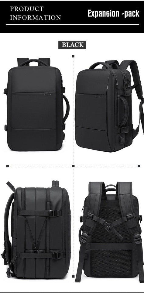 The Biz Backpack™ - Extendable USB AntiTheft BackPack By Techanova - TumTum