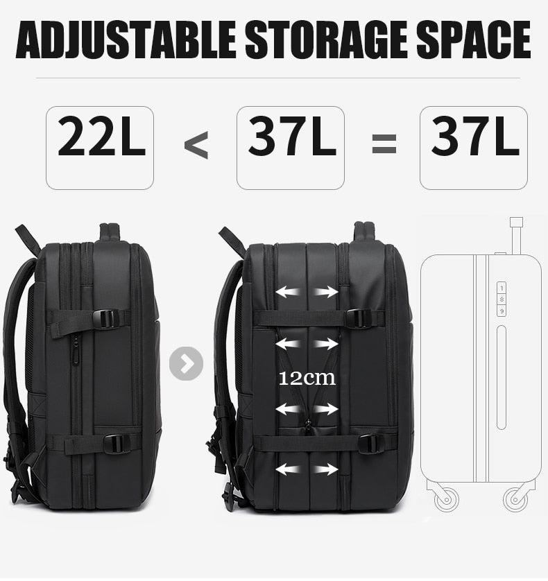 The Biz Backpack™ - Extendable USB AntiTheft BackPack By Techanova - TumTum