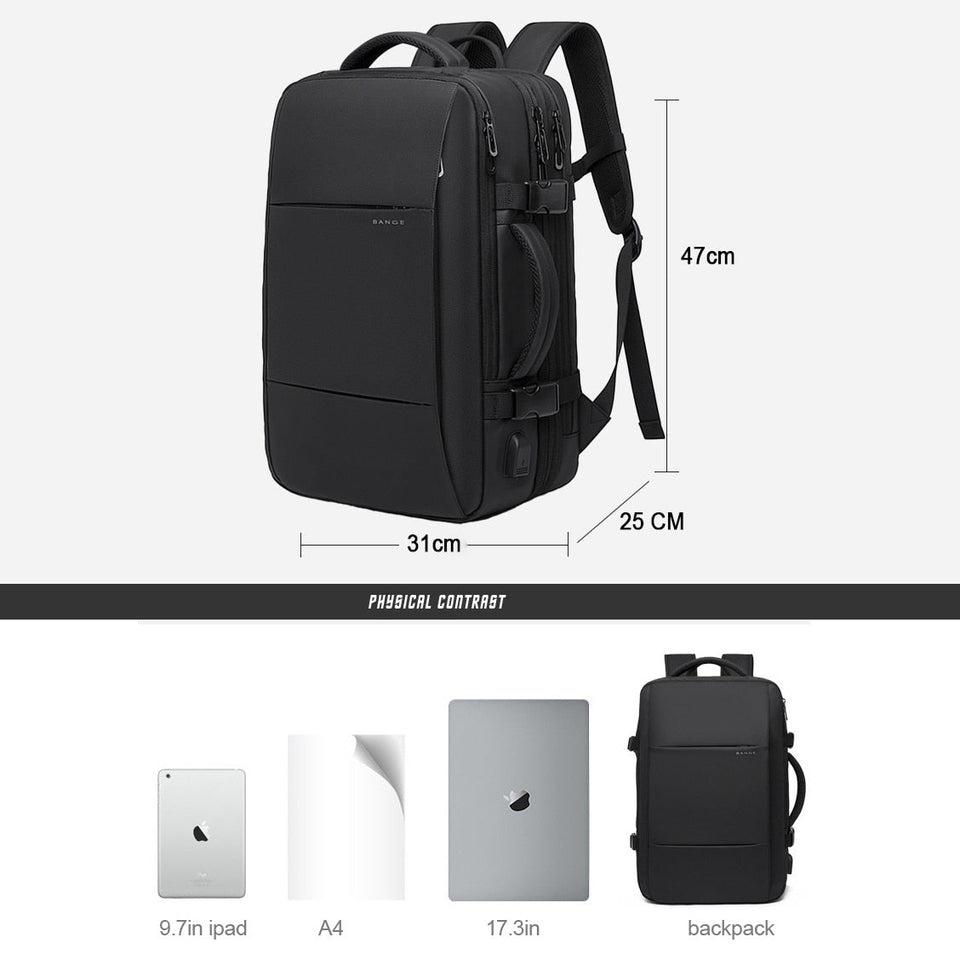 The Biz Backpack™ - Extendable USB AntiTheft BackPack By Techanova - TumTum