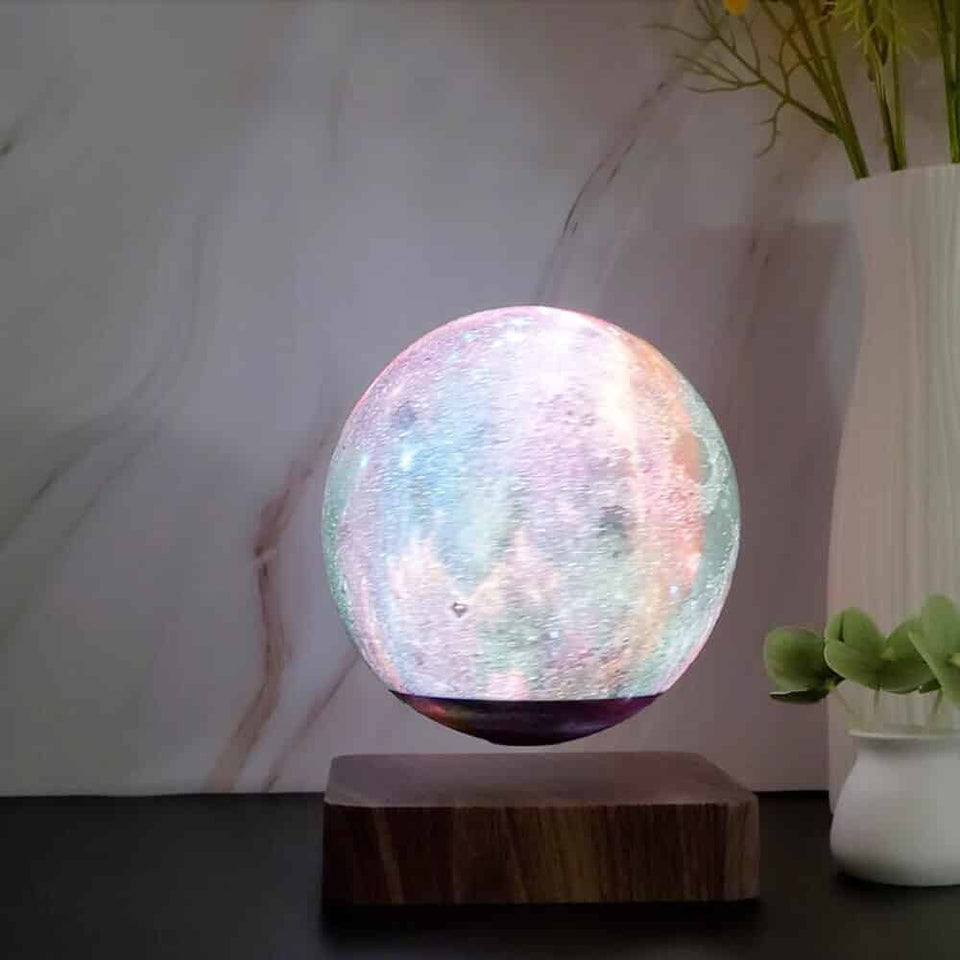 The Levitating Moon™ Lamp - 3D Printed Model -7 inch Diameter - TumTum