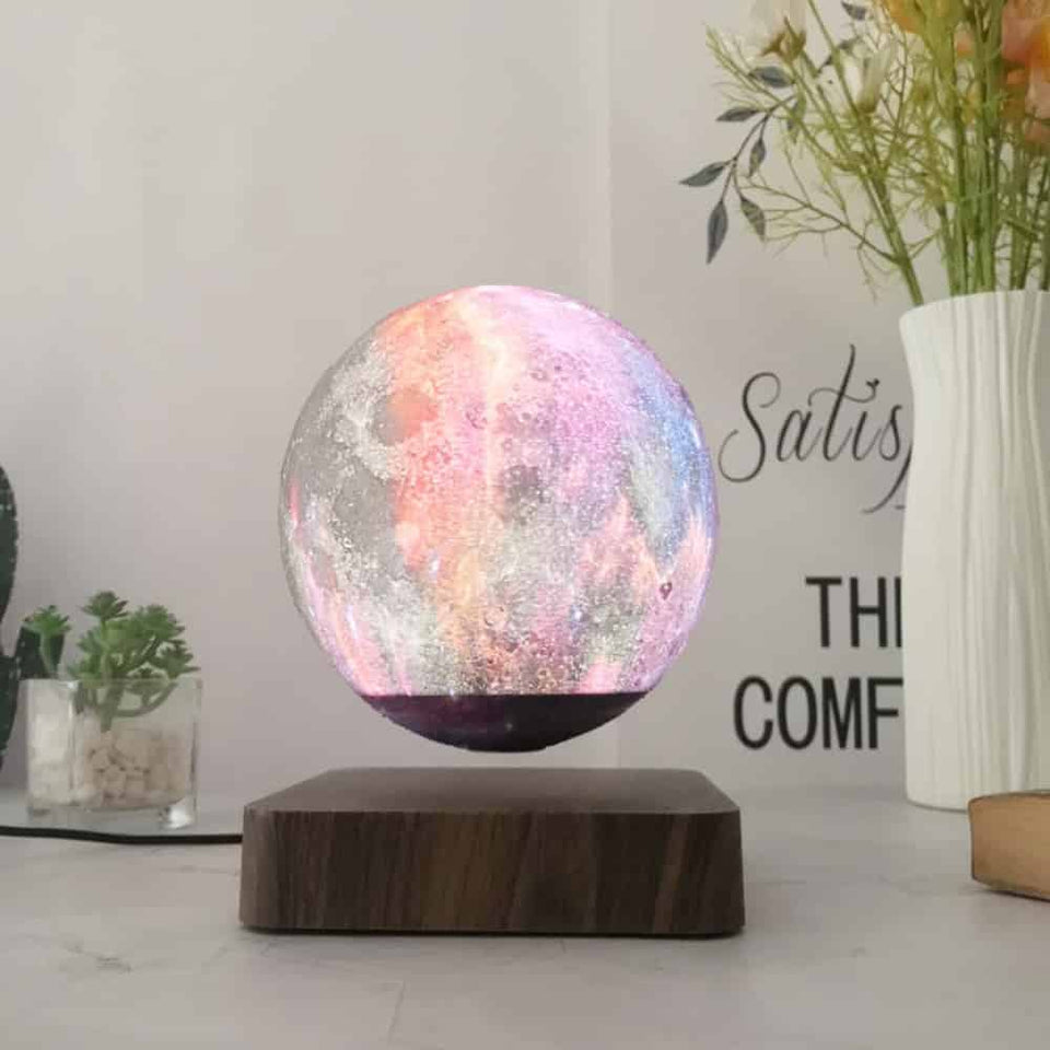 The Levitating Moon™ Lamp - 3D Printed Model -7 inch Diameter - TumTum